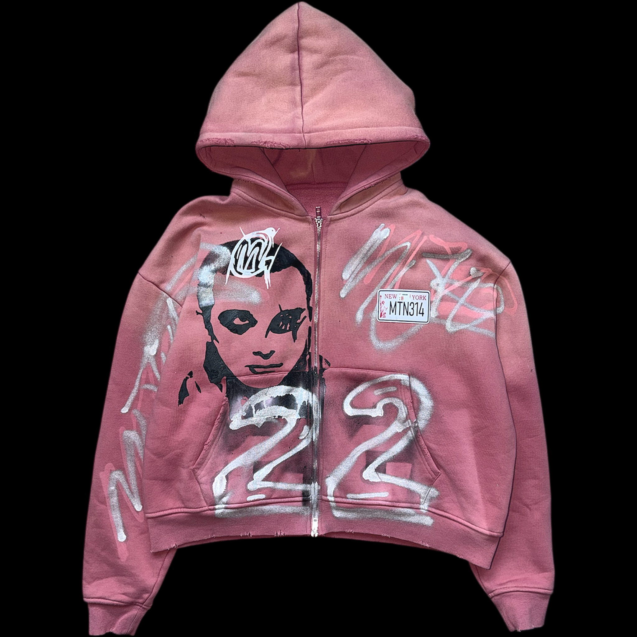 Dusty pink HEAVYWEIGHT ZIP-UP